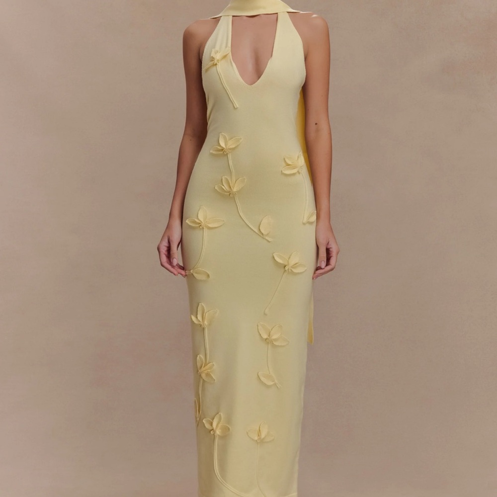 Meshki Wynn Floral Knit Dress